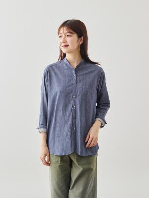 ファクトリエ　シャンブレーシャツ 楽天市場】【 FOB 】 シャンブレーシャツ ブランド ワークシャツ 長袖