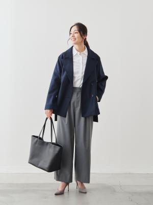 ソフトテーラー・ウールコート/ネイビー | Factelier (ファクトリエ)