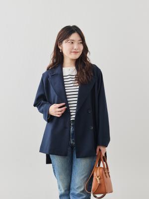 ソフトテーラー・ウールコート/ネイビー | Factelier (ファクトリエ)