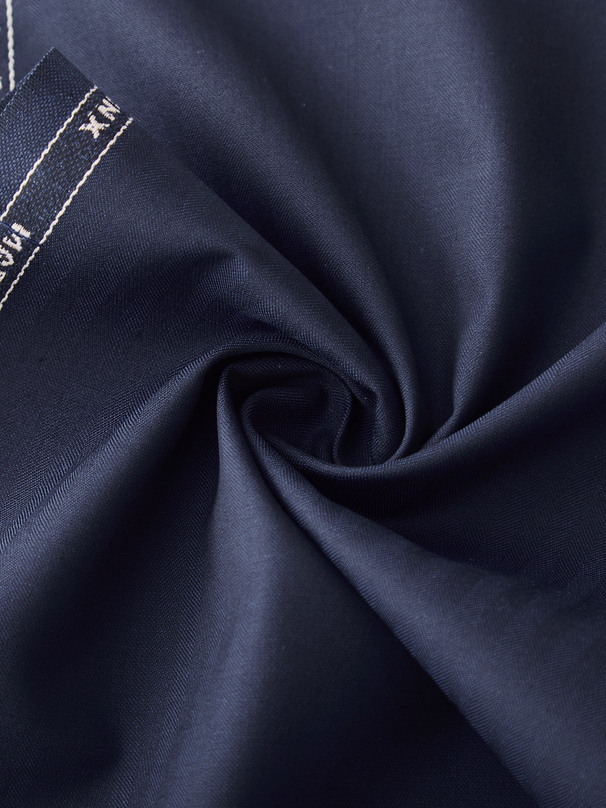 [通年] Super100's シルクブレンド 光沢&シャドーストライプ/ネイビー