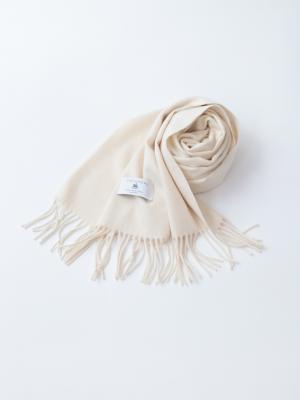 Melty Cashmere 100% ウェーブマフラー/エクルベージュ | Factelier