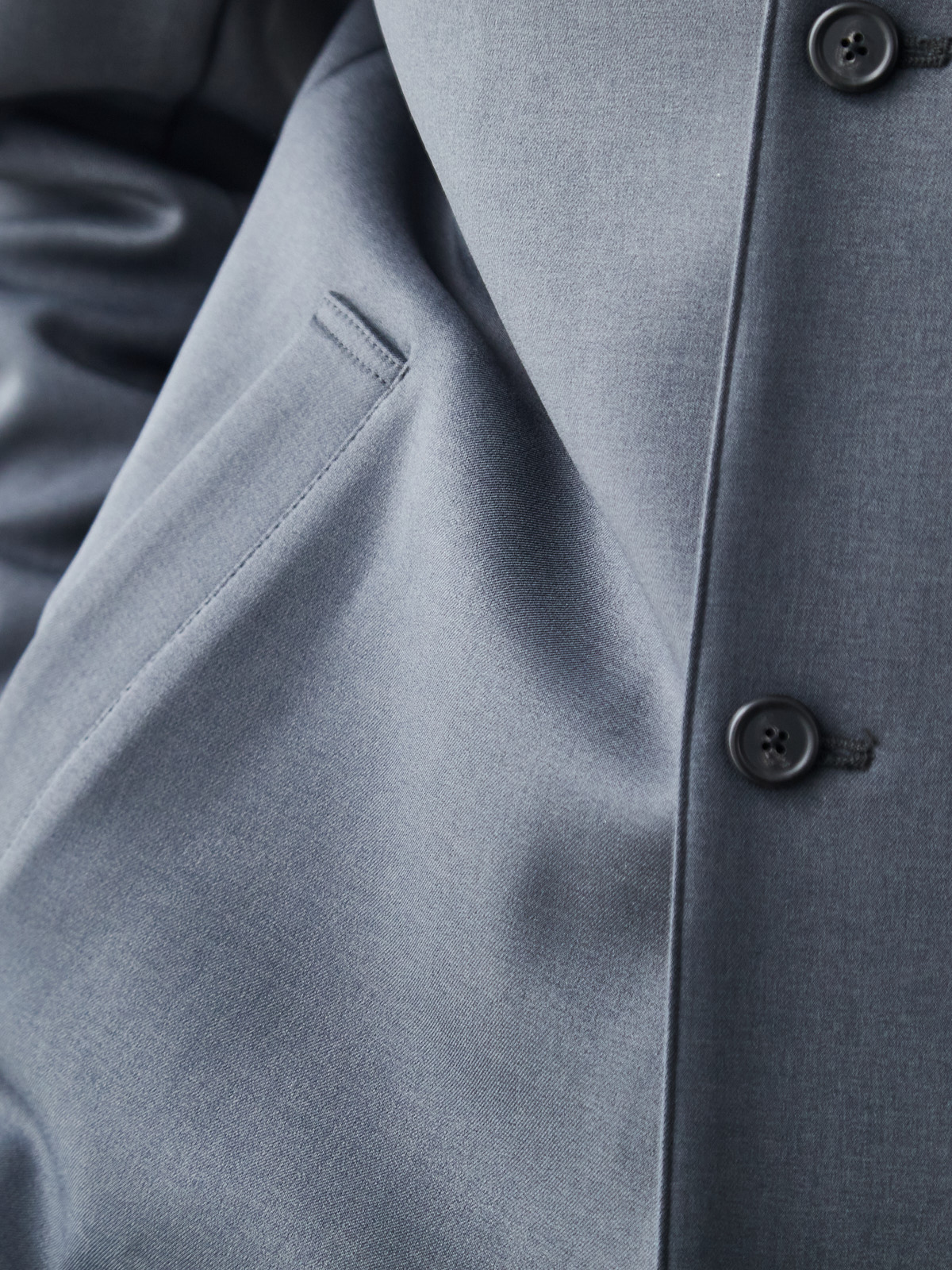 ニュークラシック スタンドカラーコート/3 season/グレー