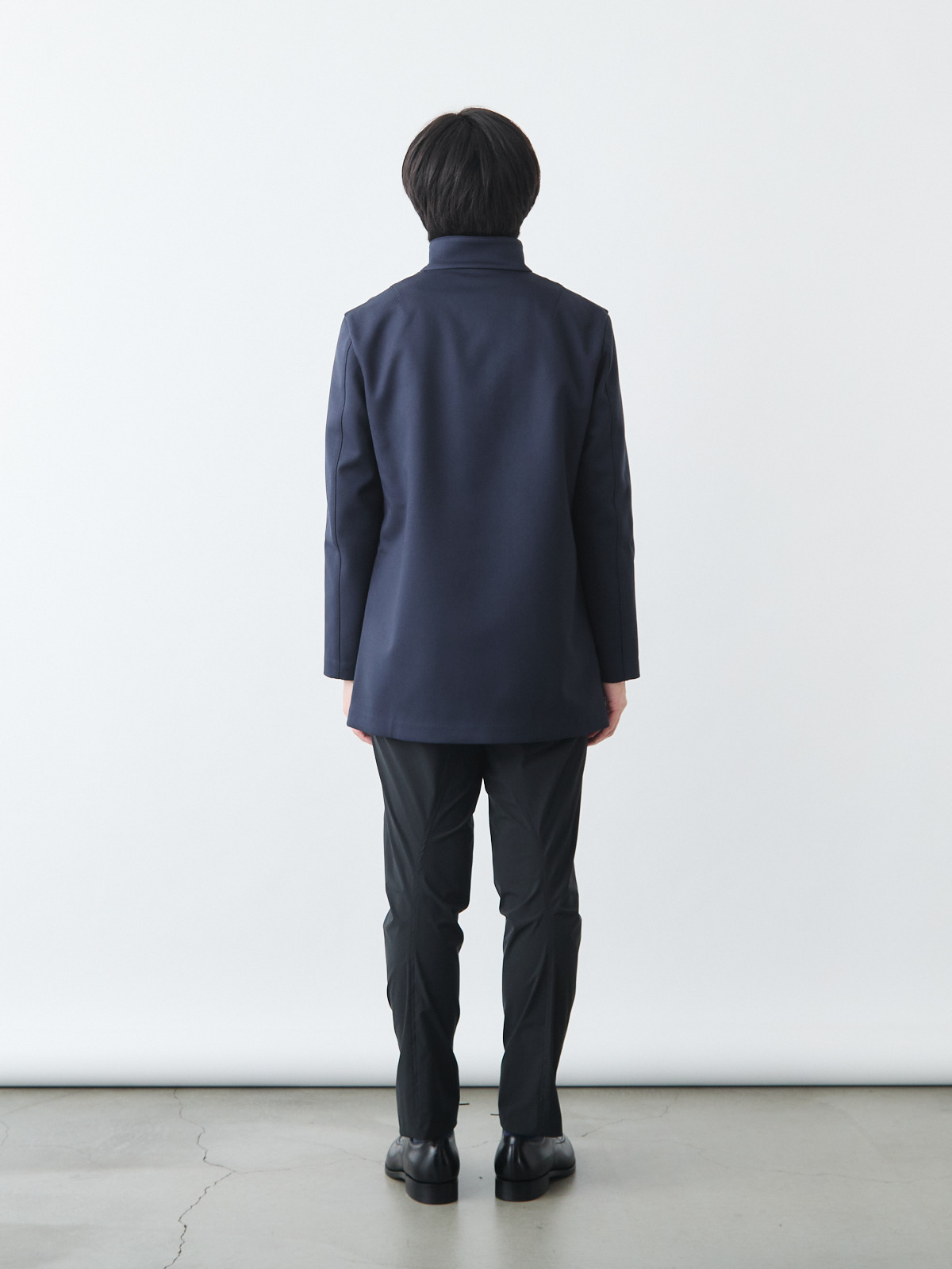 ニュークラシック スタンドカラーコート/3 season/グレー モデル 173cm 64kg サイズ M