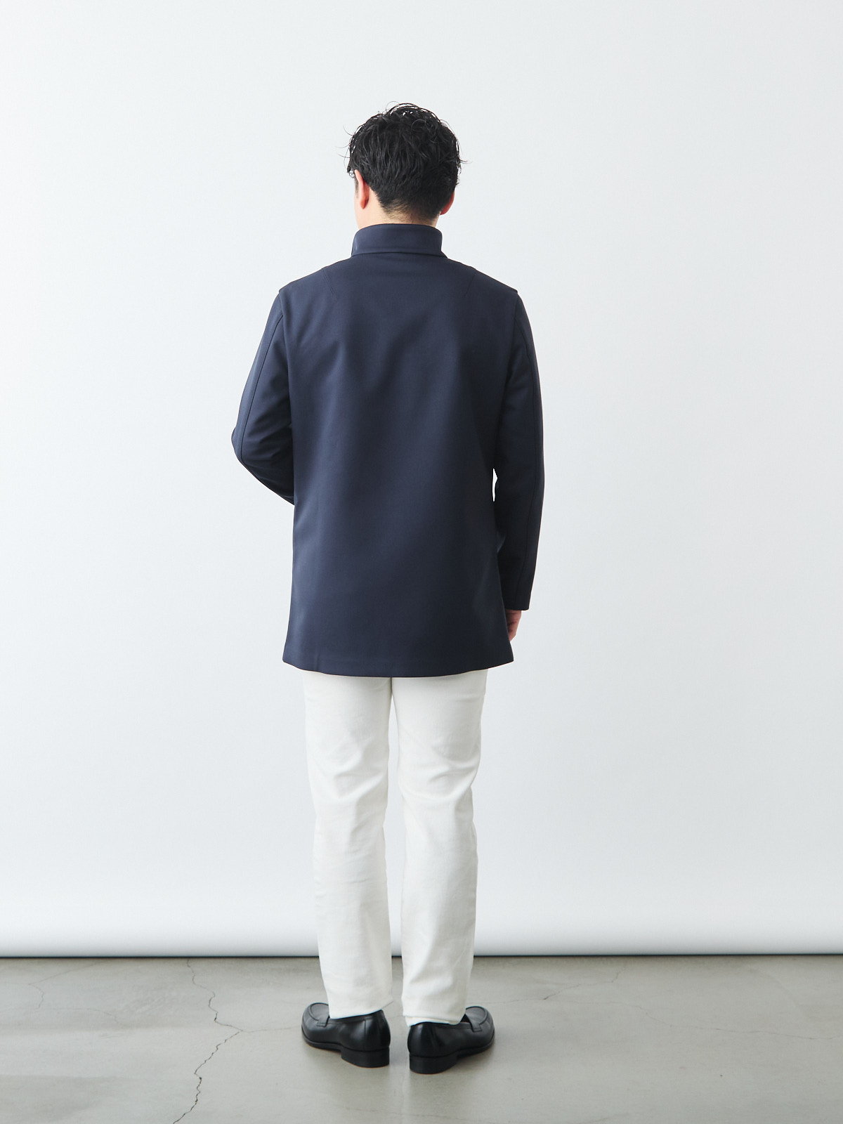 ニュークラシック スタンドカラーコート/3 season/グレー モデル 171cm 70kg サイズ M