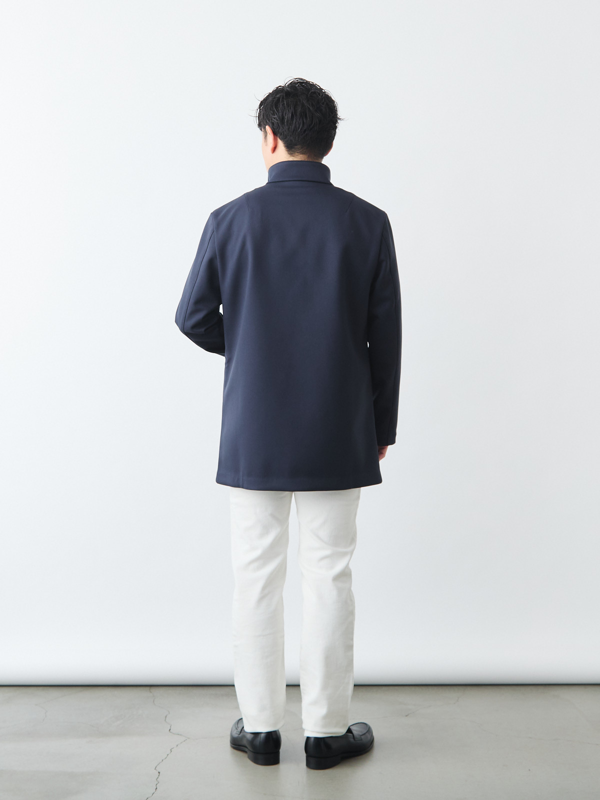 ニュークラシック スタンドカラーコート/3 season/グレー モデル 171cm 70kg サイズ L