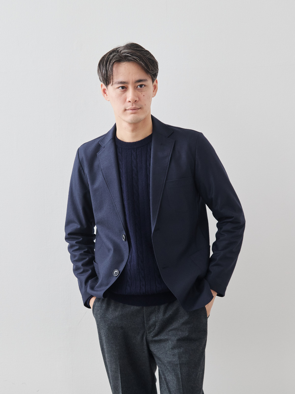 モデル 181cm 71kg サイズ L