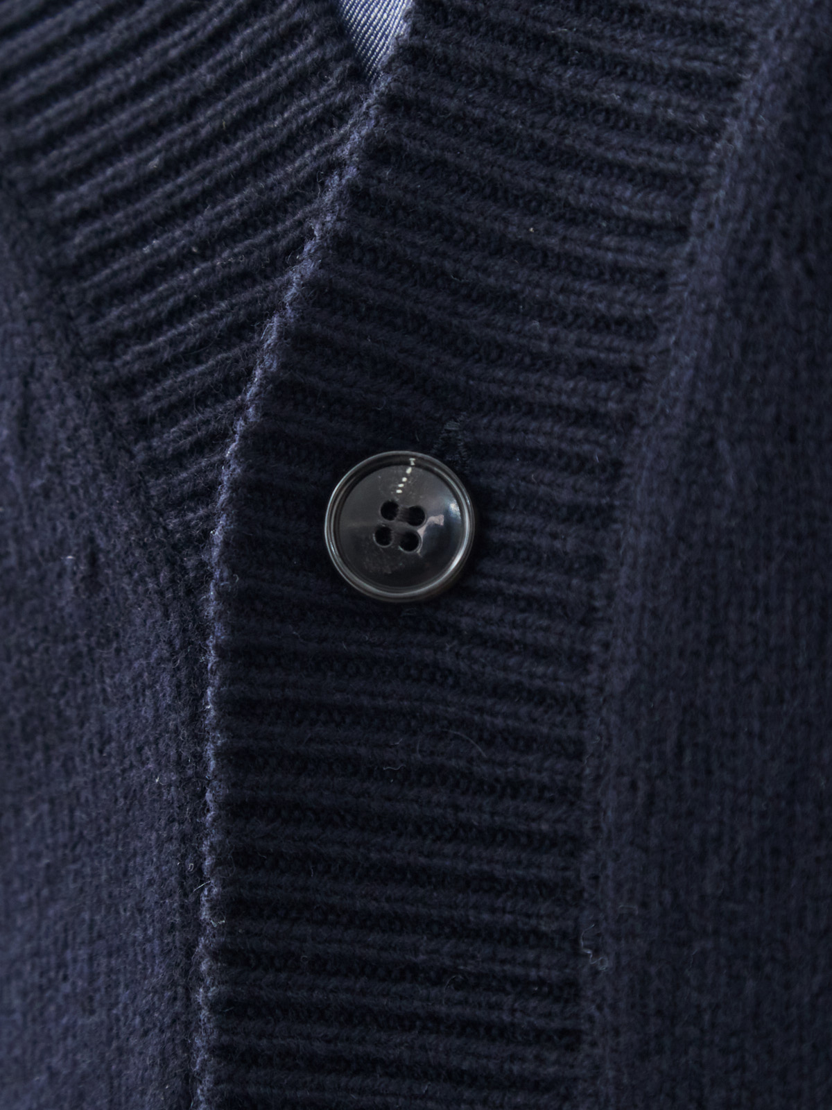 カシミヤブレンド Premium ローゲージ・カーディガン/ネイビー