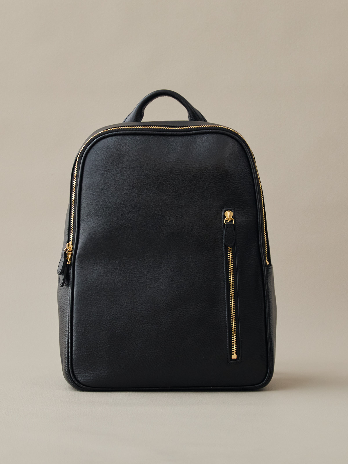 オリーブレザー・クラフトマンリュック/ブラック